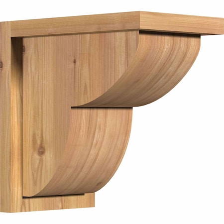 Ekena Millwork Crestline Smooth Corbel w/Backplate, Western Red Cedar, 7 1/2"W x 12"D x 12"H COR08X12X12CRE01SWR